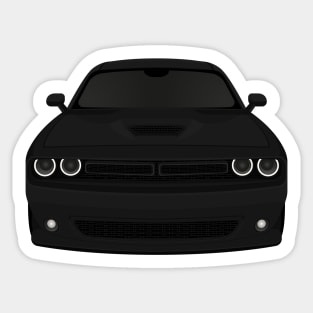 Challenger Black Sticker